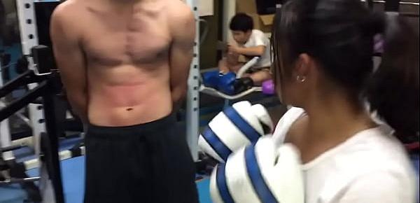  gut punch in gym room